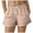 Orange, variant on vigerkar Boxer Shorts for Women Summer Elastic Waist Vacation Beach Plaid Lounge Shorts Beige, S