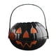 thumbnail image 4 of Cubo de dulces de Halloween, cubo de dulces, cubo de calabaza ligero y reutilizable Negro, 4 of 9