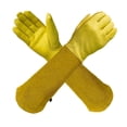 thumbnail image 1 of une Paire De Gants De Jardinage Jaune Xl Anti-pines Pour La Taille Des Rosiers, 1 of 5