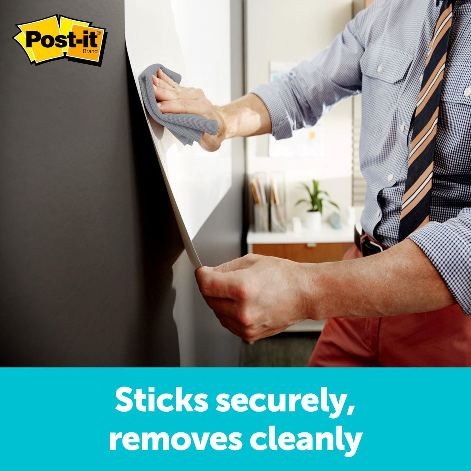 Post-it® Super Sticky Dry Erase Surface DEF4x3, 3 ft x 4 ft (91.4 cm x 1.21 m), Post-it® Dry Erase S. DEF4x3