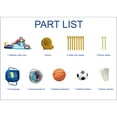 thumbnail image 5 of CIPACHO 10 in 1 Inflatable Slide Water Park with Splash Pool, Water Gun, Basketball, Climbing Wall, Dual Pools, Soccer and Blower, 5 of 8