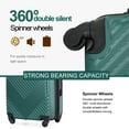 thumbnail image 3 of 10 Piece Luggage Set, Lightweight Suitcase Set with 7PCS Organizer Bags, Suitcase with TSA Lock Spinner Wheels, Green, 3 of 7