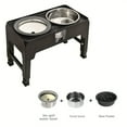 thumbnail image 7 of Elevated Dog Bowls, Elevated Pet Feeder Stand With Slow Feeder Bowls, 4 Height Adjustable Non-slip Raised Dog & Cat Feeder Bowls, 7 of 7
