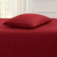 thumbnail image 4 of Empyrean Bedding Set of 4 Pillow Cases, Queen Pillowcase Premium Microfiber, Standard Size 20"X30" Burgundy Red, 4 of 9