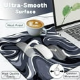 thumbnail image 3 of Abstract Fluid Marbled Gaming Mousepad, Big Desk Mat, Mousepad, Computer Mat for Desk, XL Mouse pad, Large Mouse Pad for Desk, 31.5 x 11.8 in Office Supplies Accessories - Black White, 3 of 6