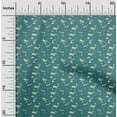 thumbnail image 2 of oneOone Cotton Jersey Dark Teal Green Fabric Kids Plane Dress Material Fabric Print Fabric By The Yard 58 Inch Wide, 2 of 4