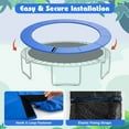 thumbnail image 6 of Gymax Universal 16FT Split Trampoline Spring Cover w/Hook & Loop Fastener Waterproof Blue, 6 of 10