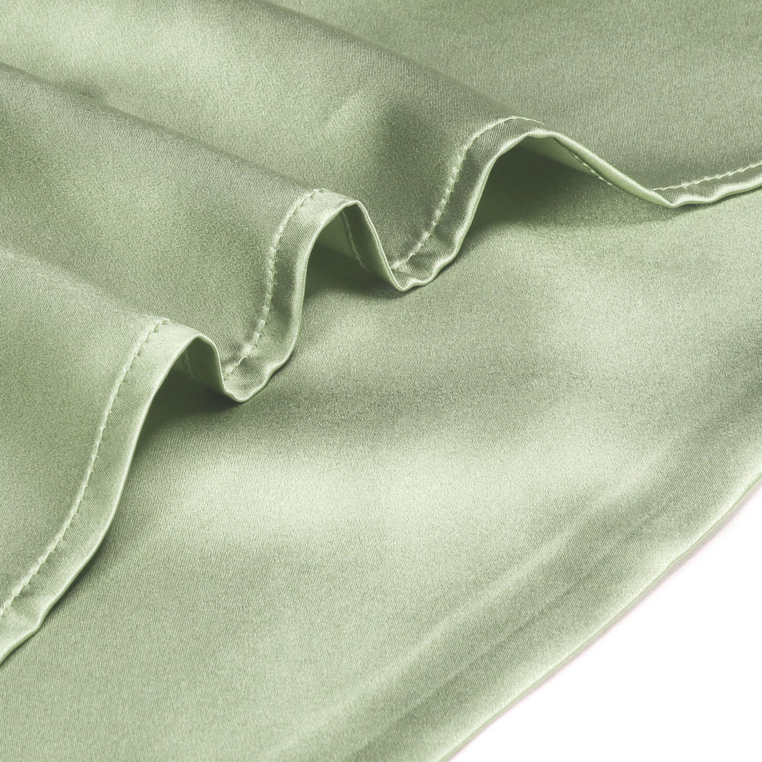 Unique Bargains Mulberry Silk Pillowcase 25 Momme 1Pc Olive Green Queen
