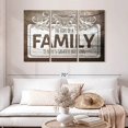 thumbnail image 2 of Elephant Stock Love Of A Family Quote Ii Wall Sign Wall Art - Horizontal Multi Panel Canvas - Living Room Wall Decor - Wall Signs Multi Panel - Brown And White Decor - 50" x 32", 2 of 8