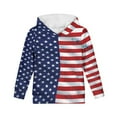 thumbnail image 6 of DISNIMO Boys American Flag Hoodies for Boys 6-7 Hoodie Pullover Kids Hooded Sweatshirts Girls Fall Hoodie with Pockets Kids Streetwear Hoodie Boys Graphic Children Fourth Of July Hoodie, 6 of 7