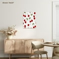 thumbnail image 6 of 3dRose, Cherry Print Juicy Red Cherries on White, Museum Grade Canvas Wrap 11x14, 6 of 6