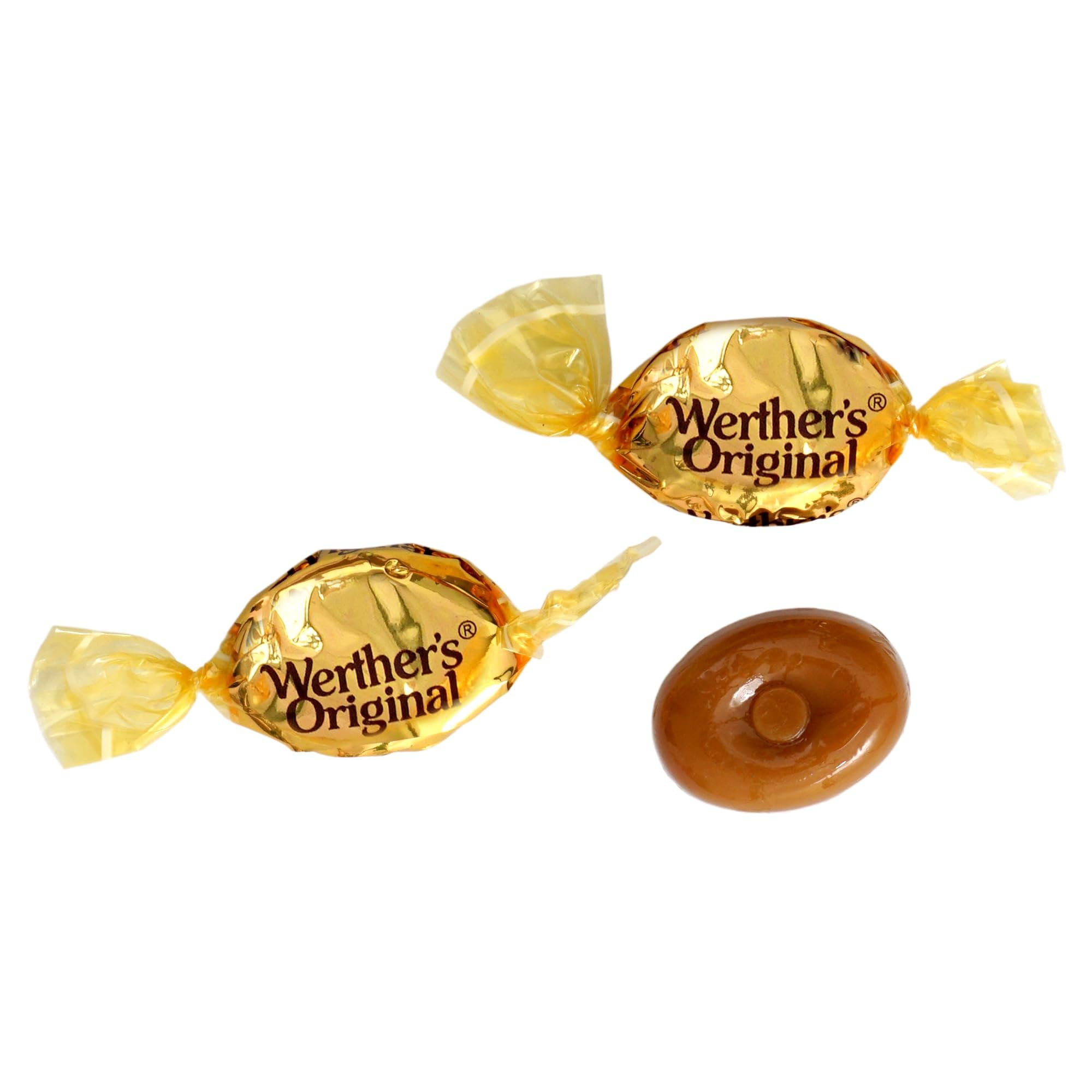 Werthers Original Hard Candy, 2 Pound Bulk Bag, Individually Wrapped Werthers Caramel Candy, The Hampton Popcorn & Candy Company