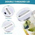 thumbnail image 5 of 30 oz Insulated Stainless Steel Tumbler Double Wall Stainless Steel Tumbler with 2-Way Drinking Watercolor Lemon, 5 of 9