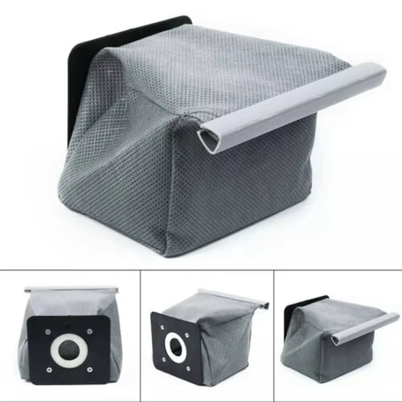 Reusable Grey Non-Woven Fabric Vacuum Cleaner Dust Bags, Durable Washable Universal Vacuum Filter Bags for Efficient Household Cleaning A#065 Gray