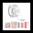 thumbnail image 1 of Kit de Cinta Nano Cinta de Doble Cara Cinta de Soplado de Kit de de Bricolaje EláStico para Favores de Fiesta Suministros de Regalos Cinta 1 Rollos, 1 of 1