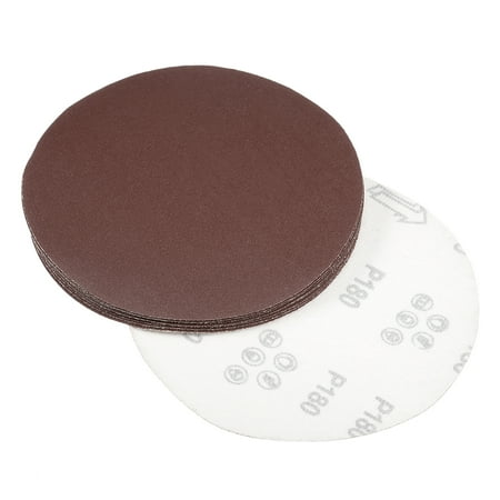 

7 Inch Sanding Disc 180 Grits Flocking Sandpaper for Sander 10 Pcs