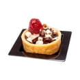 thumbnail image 1 of 2.75 Inch x 2.75 Inch Mini Plastic Plates, 100 Raised Edge Dessert Plates - Mini, Disposable, Black Plastic Square Plates, For Appetizers, Desserts, Or Samples, For Parties Or Events - Restaurantware, 1 of 4