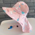 thumbnail image 1 of Sombrero de Sol para bebé, gorra de cubo con silbato para niñas y niños, cubierta de oreja para cuello al aire libre, Anti UV, gorras de playa para niños, 1 of 5