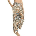 thumbnail image 2 of Daiia Floral Paisley Women's Sleep Pant with Pockets and Drawstring,Pajama Pants-Medium, 2 of 9