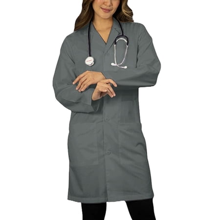 Panda Uniform by HeedFit Women’s Medical Lab Coat 36 – 5XL Grey