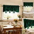 thumbnail image 5 of Talqzovs Valance Curtains,Velvet Short Curtain Window Treatment for Bedroom Living Room Kitchen 57x17.7in, 5 of 6