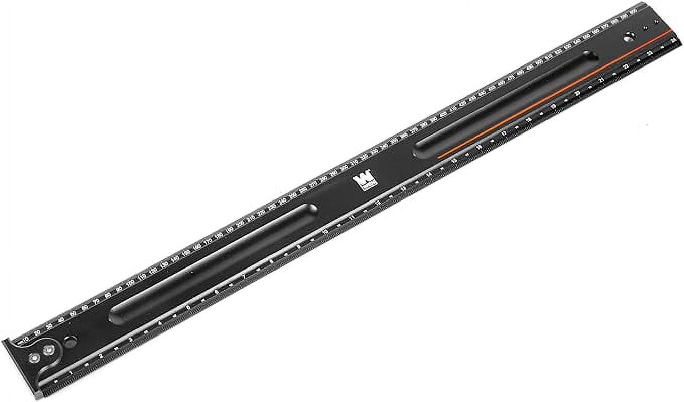 WEN 24-Inch Measuring Ruler With Hook Stop