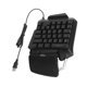 thumbnail image 4 of Teclado mecánico portátil Sincero para juegos con cable USB de 35 teclas para una mano con retroiluminación LED, 4 of 10