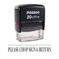 thumbnail image 1 of Printtoo Office Stationary PLEASE CHOP SIGN & RETURN Self Inking Rubber Stamp Stamp-Black, 1 of 1