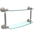 thumbnail image 2 of Waverly Place Collection Two Tiered Glass Shelf - Satin Brass / 18 Inch, 2 of 5