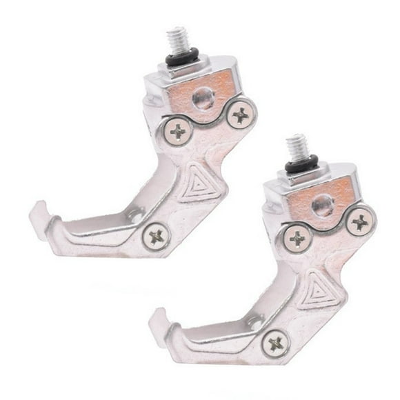 2 Pcs Support de Rangement pour Trottinette avant, Crochet Métallique Robuste, Casque Suspendu, Sac de Conduite, Prise, 2 Pcs Argent