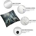 thumbnail image 4 of Acheng White Wolf Throw Pillow Covers for Couch Sofa Bed,  Wolves Howling Decorative Pillows Cushion Covers, Animal Wolves Mountain Moon Wolf Pillow  White, 4 of 6