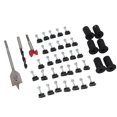 thumbnail image 1 of Cable Routing Kit, Wall Grommets Accessories for Cables with 1 Inch and 5/16 Inch Drill Bits, 30 Wire Clips, Wall Cable Pass Through Wiring Installation Set for Roof Mounting, 1 of 7