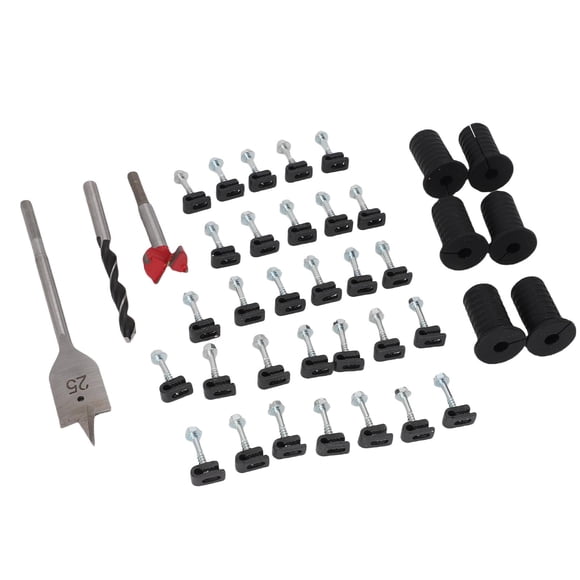 Cable Routing Kit Wire Clips Grommets 1 Inch and 5/16 Inch Drill Bits Wall Wiring Set for Residential RV Mobile Home
