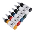 thumbnail image 2 of Juego de tinta de tatuaje de 30ml, 6 uds., azul, rojo, dorado, claro, verde, blanco, negro, fácil de colorear, pigmentos de tatuaje profesionales, 2 of 8