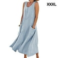 thumbnail image 4 of Vestido de Verano Minnieouse Sin Mangas Boho Cielo Azul XXXL, 4 of 5