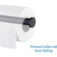 thumbnail image 4 of Matte Black Toilet Paper Holder Sus304 Stainless Steel, Modern Round Tissue Roll Holders Wall Mount, Toilet Paper Roll Dispenser Bathroom 5 Inch Tp Ho, 4 of 5