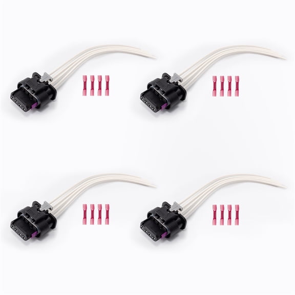 Set of 4 ISA Ignition Coil Connector for 2007-2018 BMW X1 335i 2013-2020 Ram 1500 2015-2022 Hyundai Sonata 2011-2020 Dodge Grand Caravan l4 V6 3.0L 3.6L Replacement For S2894