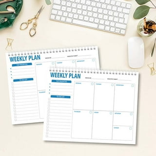 Rileys & Co Undated Weekly Planner, 11.0 x 8.3 in, Floral Print, Tearsheet To  Do list planner, Daily Planner Pad, Weekly To-Do List Notepad, Portable