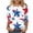 Light Blue A, variant on Kezqiaxn 4Th Of July 3/4 Length Sleeve Womens Tops Summer Crew Neck Casual Work Business Blouses Shirts Plus Size Clothes for Women