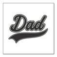 thumbnail image 1 of DistinctInk Custom Bumper Sticker - 4" x 4" Decorative Decal - White Background - Dad Word Graphic Black, 1 of 2