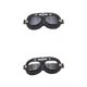 thumbnail image 1 of 2 gafas de moto estilo piloto para medio casco, bicicleta, scooter, ATV claro y gris, 1 of 9