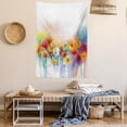 thumbnail image 2 of Flower Tapestry, Gerbera Bouquet Textured in an Artisan Expression Inflorescence Morph New Paint, Wall Hanging for Bedroom Living Room Dorm Decor, 60W X 80L Inches, Red Orange, by Ambesonne, 2 of 5
