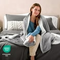thumbnail image 6 of Bare Home Plush Sherpa Bed Blanket - Fluffy & Soft - Reversible - Lightweight - Twin/Twin XL, Light Gray, 6 of 10
