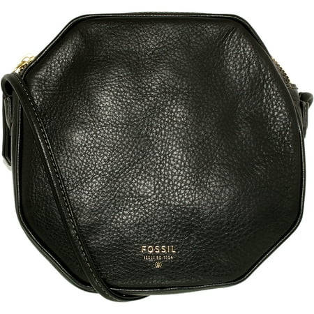 UPC 723764504385 product image for Fossil Women's Jules Octagon Crossbody Leather Cross-Body Baguette - Black | upcitemdb.com