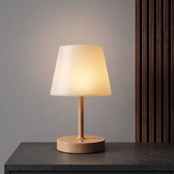DAYBETTER Cordless Table Lamp, Rechargeable and Stepless Dimming, Table Lamp with 3 Lighting Modes for Bedroom, Living Room
