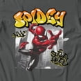 thumbnail image 3 of Marvel Spider-Man Spidey NYC Superhero Men's T Shirt (Charcoal, S-XXXL), 3 of 4
