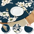 thumbnail image 4 of Pioneer Flower Floral Print Pattern Round Fitted Tablecloth with Elastic Edge,Dining Table Cover Waterproof,Outdoor Round Tablecloth for Camping,Dining,Indoor and Outdoor, 4 of 7