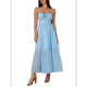 thumbnail image 1 of Vestido Informal de Verano para Mujer, Estilo Bohemio, con Tirantes Finos y Lazo, para Playa, 2025 Azul L, 1 of 7