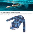 thumbnail image 3 of Traje de baño de una pieza para mujer Traje de baño de manga larga para mujer Poliéster Elegante a la moda para la playa ANGGREK Otros, 3 of 7