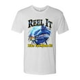 thumbnail image 2 of Wild Bobby, Reel It Like You Stole It Mens Premium Tri Blend T-Shirt, Heather White, 2XL, 2 of 3